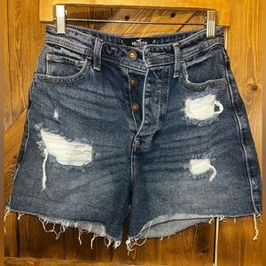 Hollister Women's Blue Denim Shorts